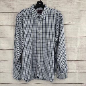 UNTUCKIT Gingham Slim Fit Button Down Shirt Long Sleeve Plaid‎ Mens Large